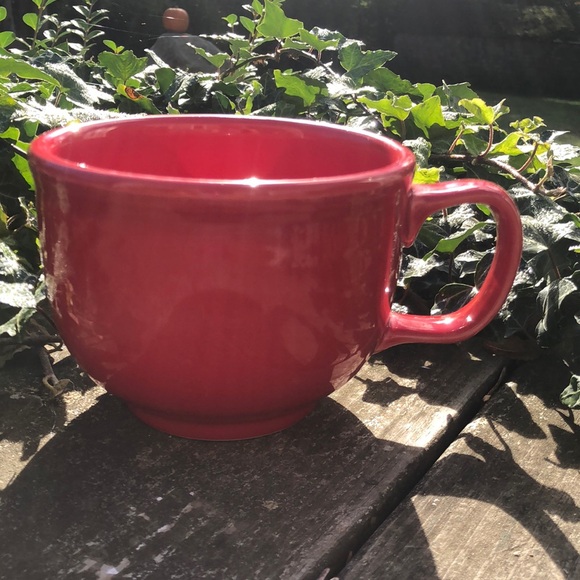 Jumbo Red Coffee Mug/ Soup Bowl - Picture 1 of 4
